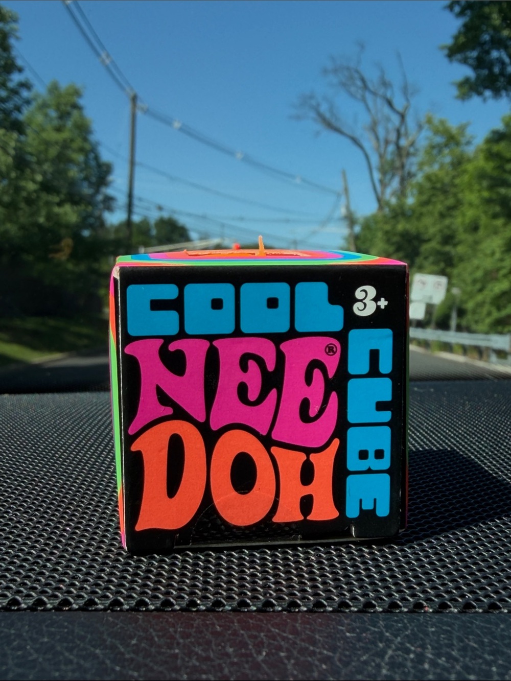 Cool NeeDoh Cube - Neon Black Box